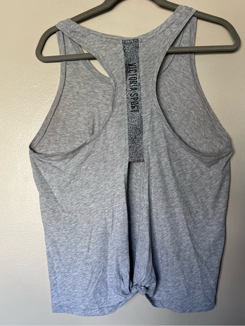 Gray Racerback Tank Top - Picture 2 of 3